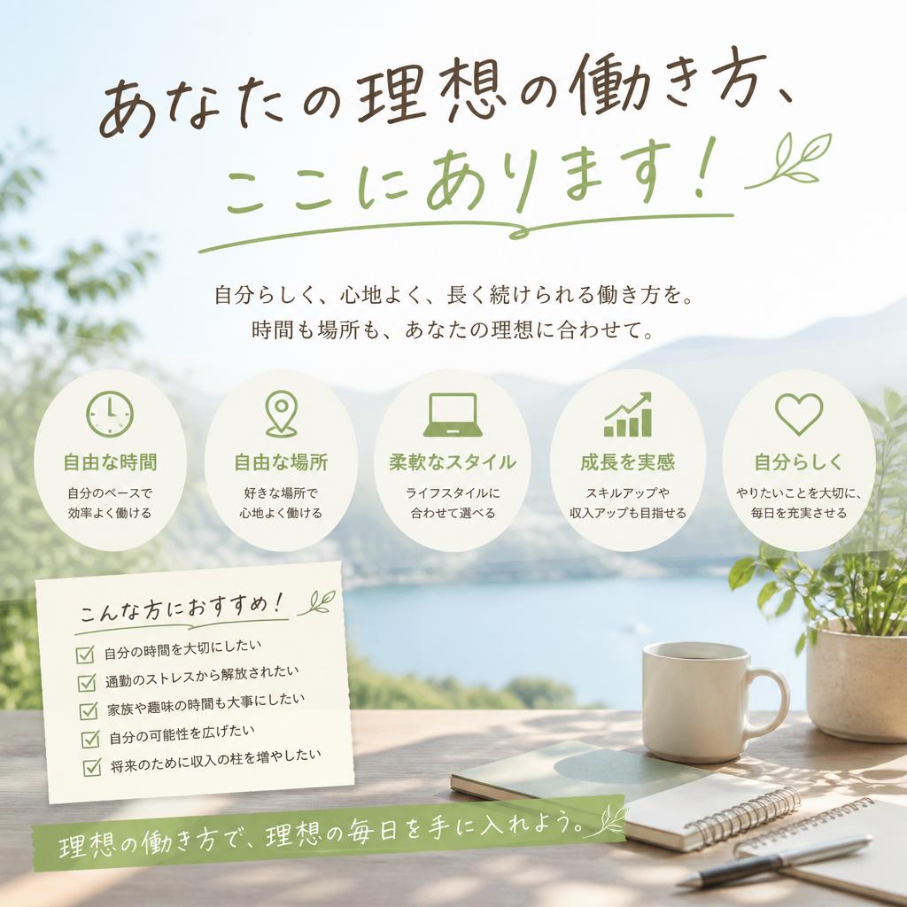 あなたの理想の働き方、ここにあります！