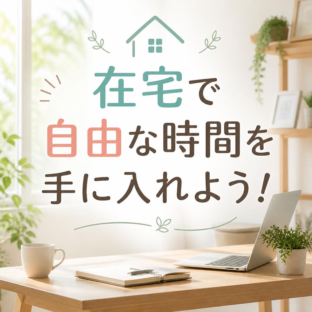 在宅で自由な時間を手に入れよう！