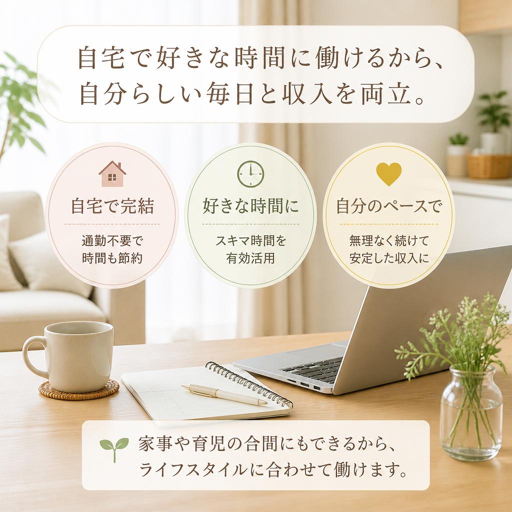在宅で気軽に始める理由