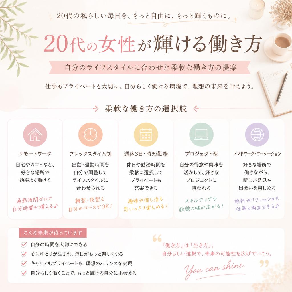 4. 20代女子のための働き方