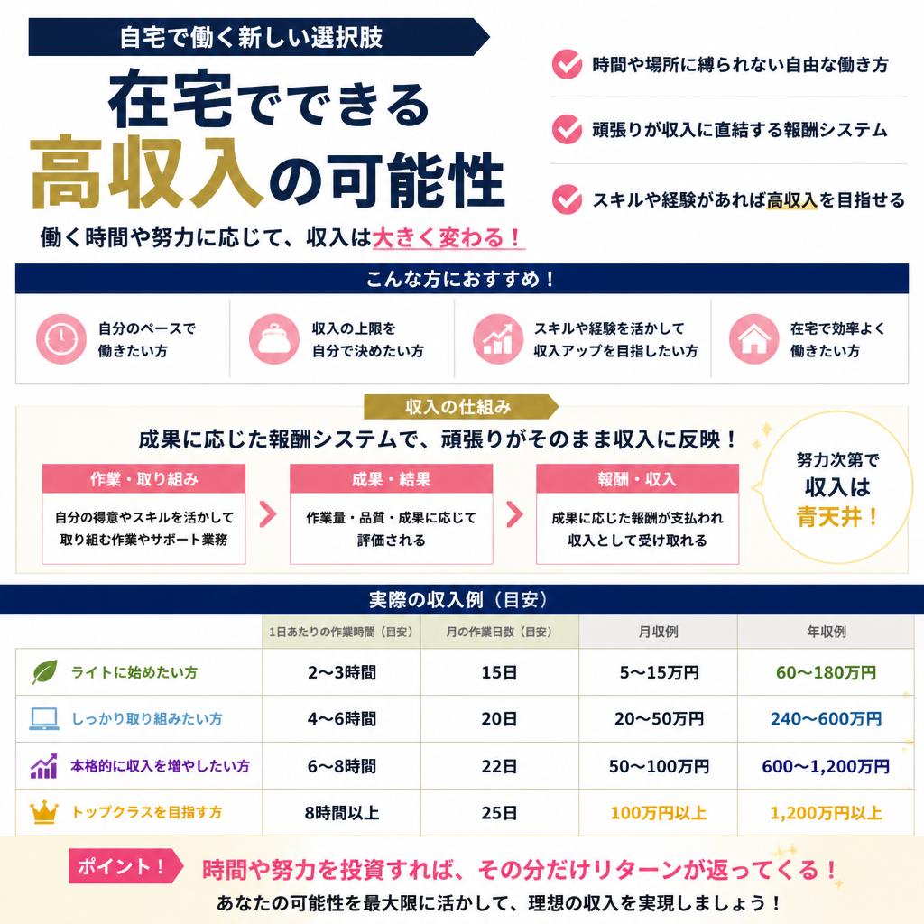 【2】在宅で叶う高収入