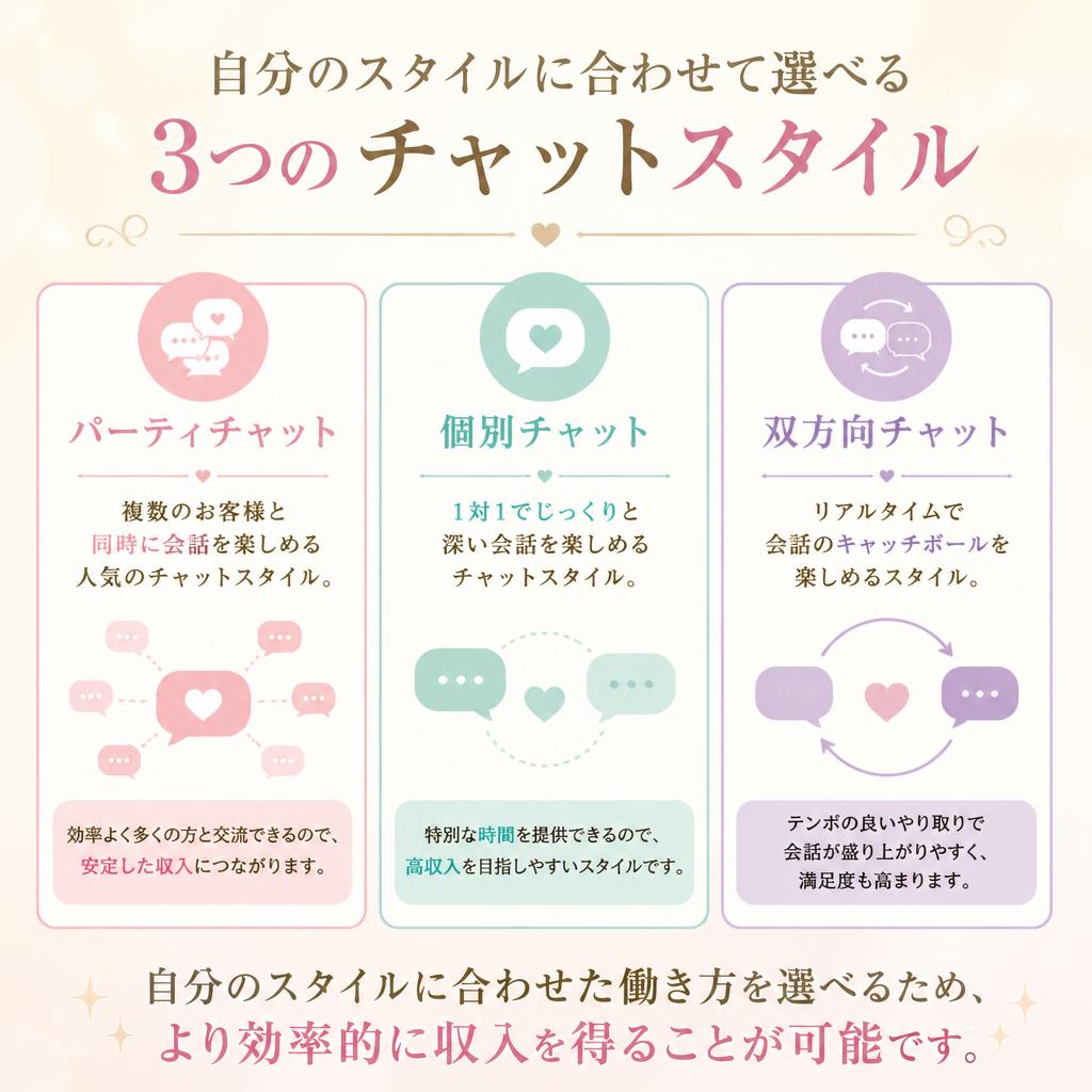 自分に合った働き方を選べる
