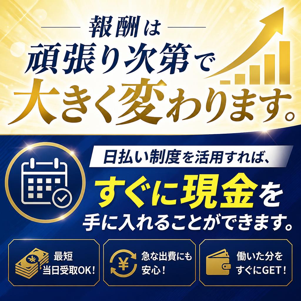 報酬は実績に応じた出来高制