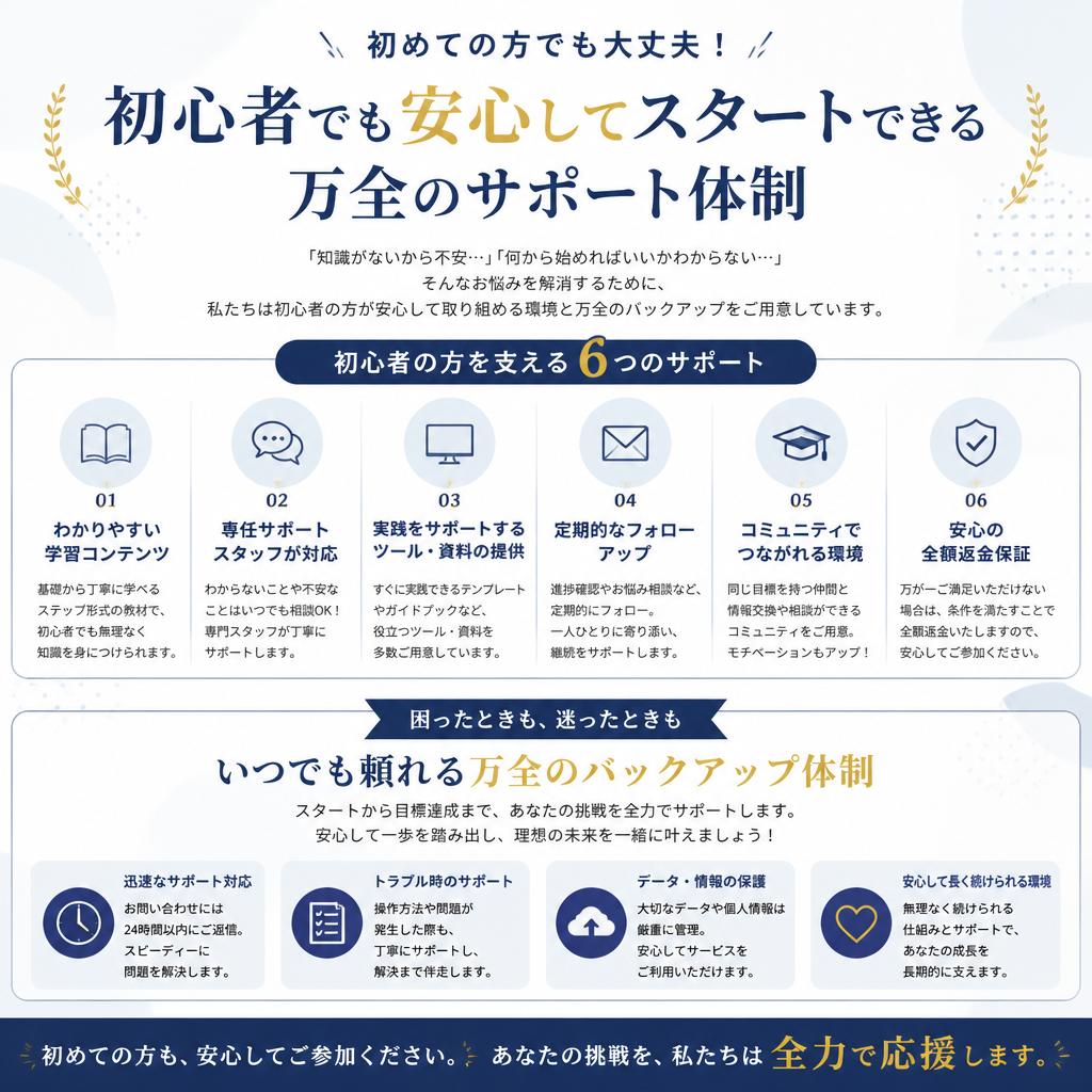 4. 充実したサポート体制