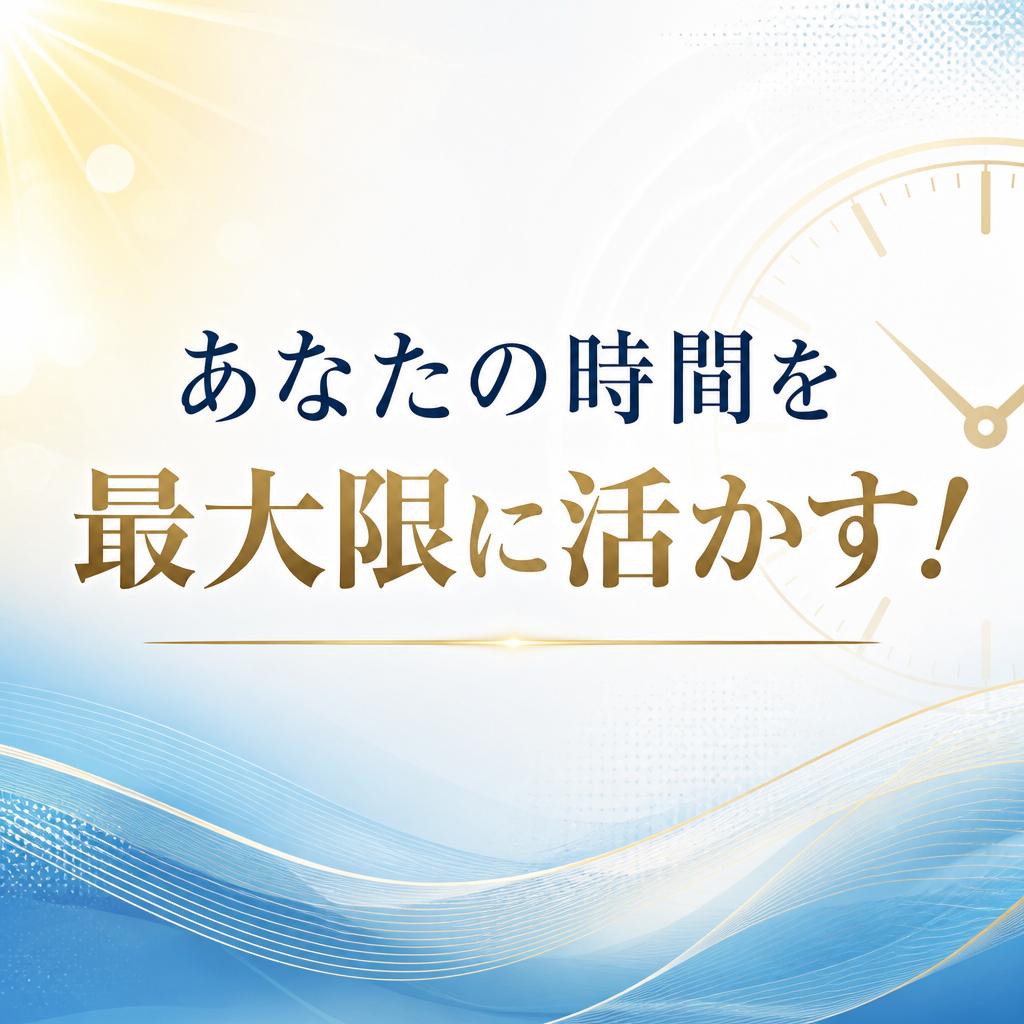 あなたの時間を最大限に活かす！