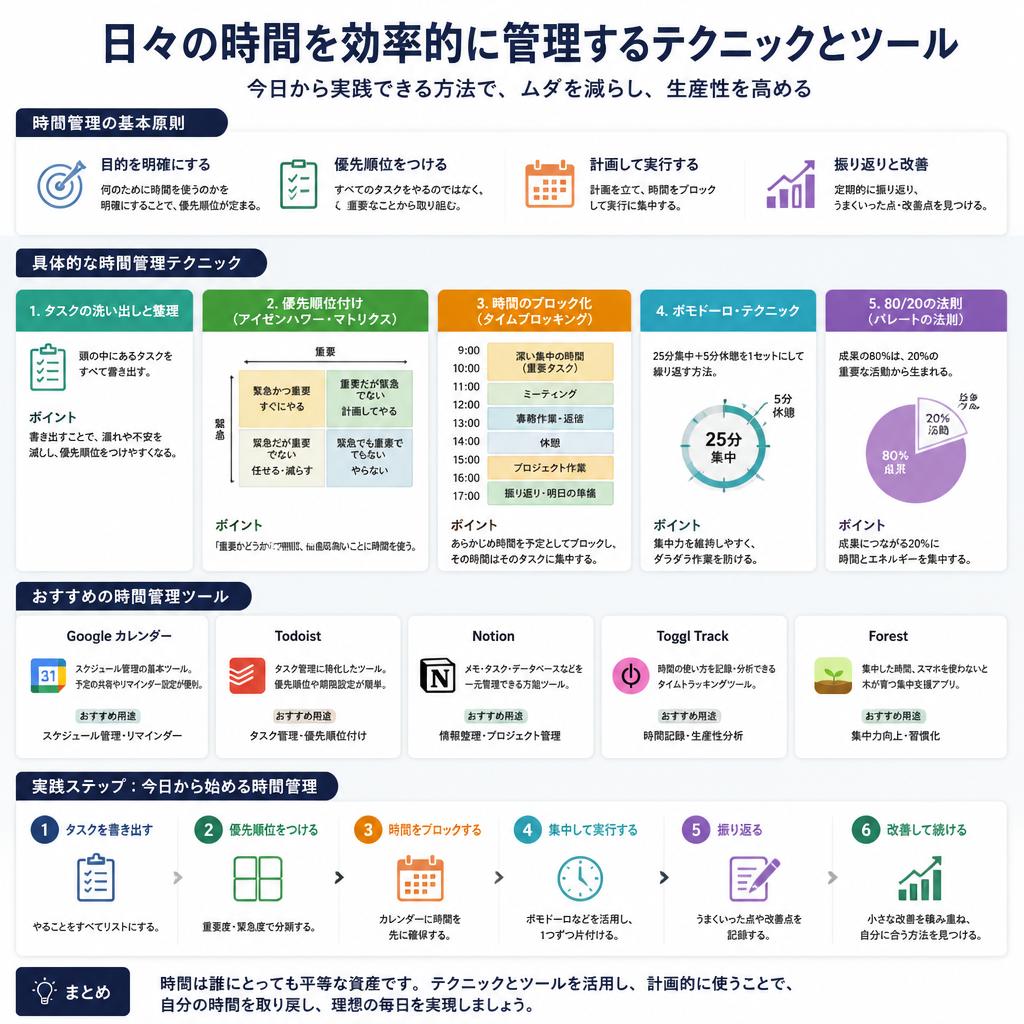 時間管理のコツを伝授
