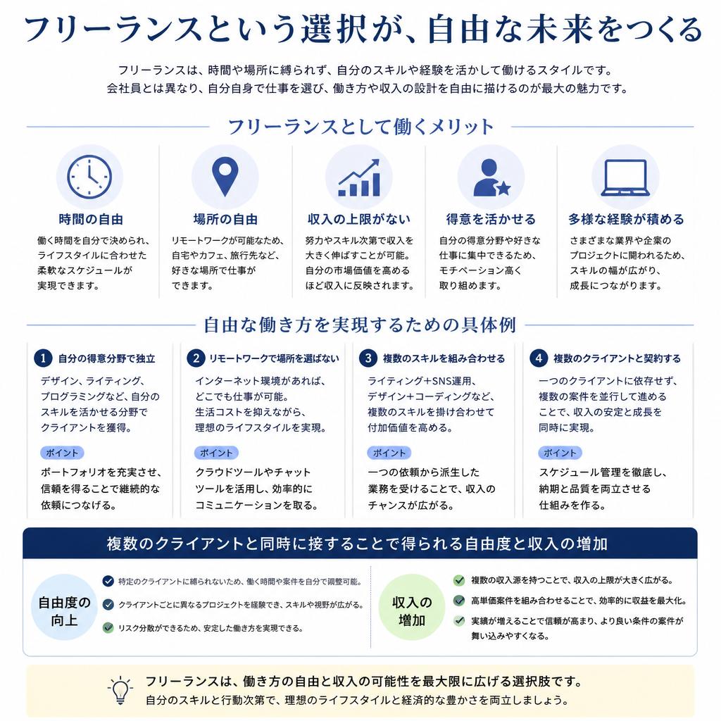フリーランス女性の働き方