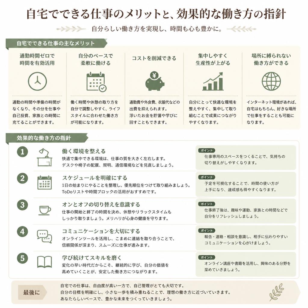 4. 自宅勤務の利点を活かす