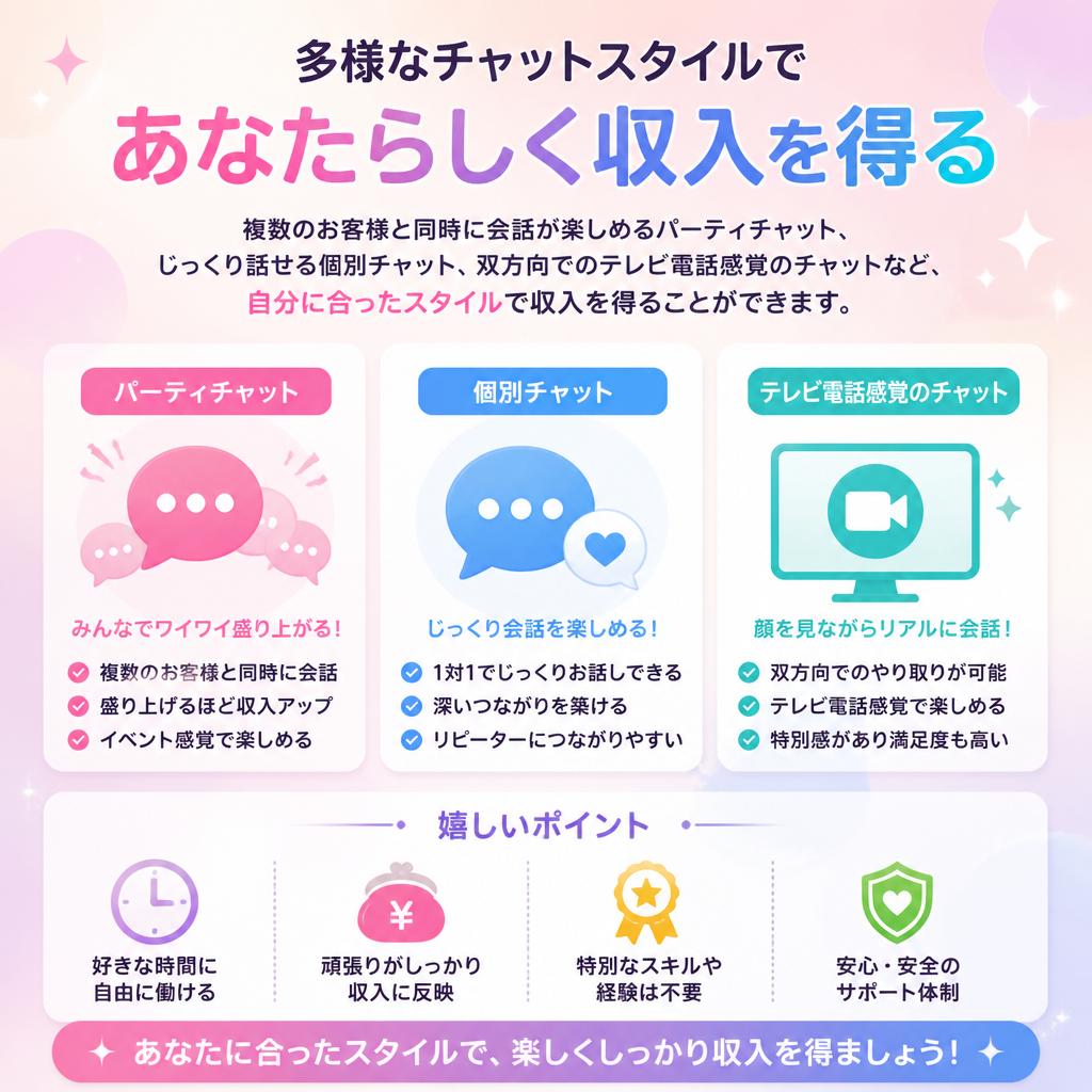 多彩なワークスタイルから選べる