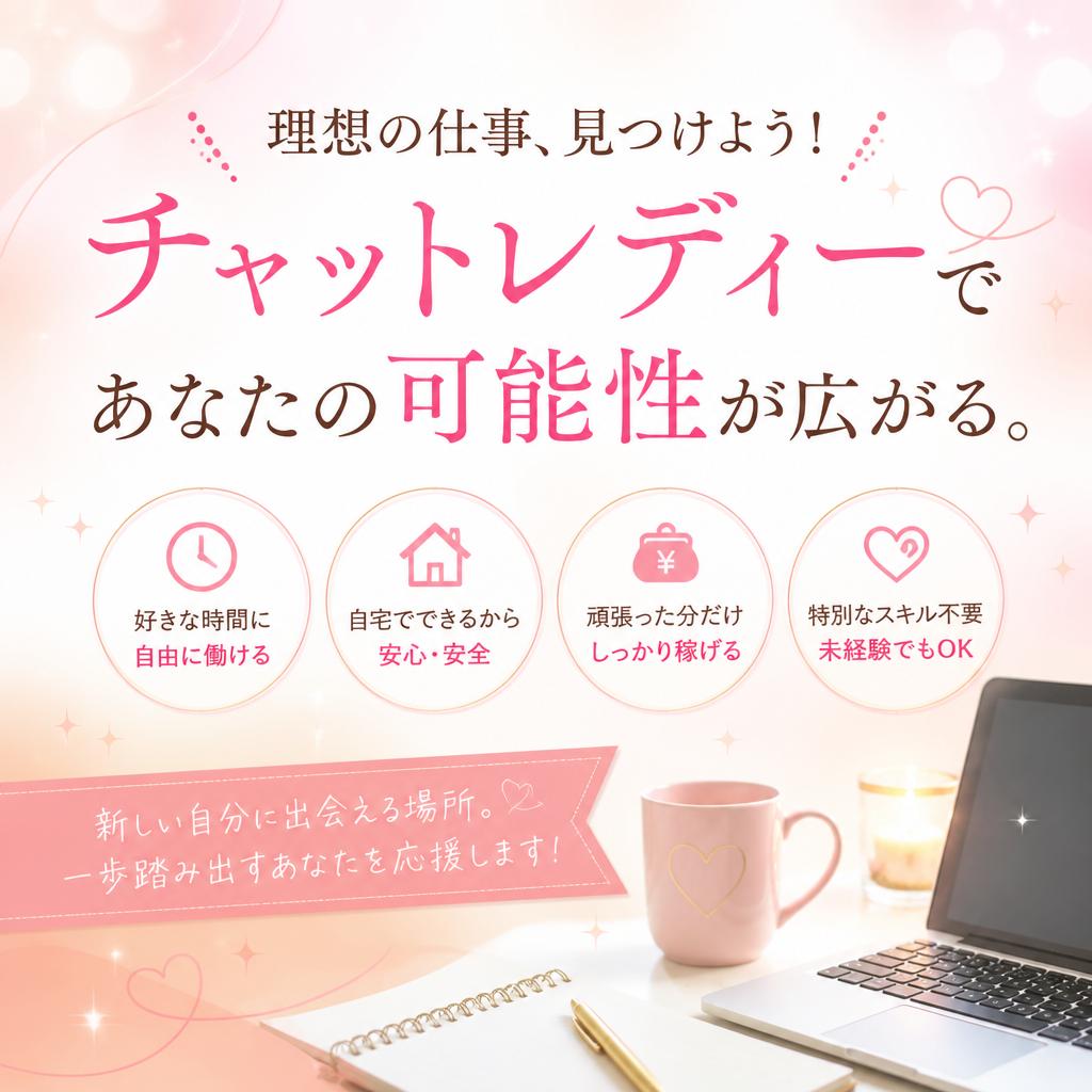 理想の仕事、見つけよう！チャットレディーであなたの可能性が広がる。