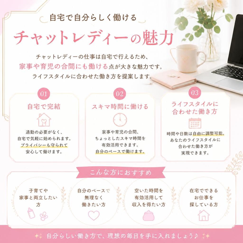 在宅でできる!家事や育児との両立