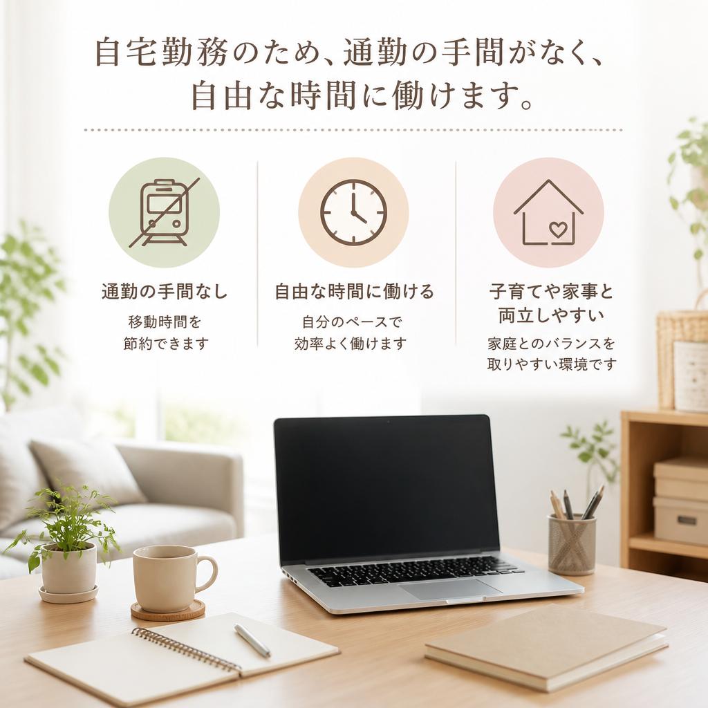 自宅で自由に働ける環境