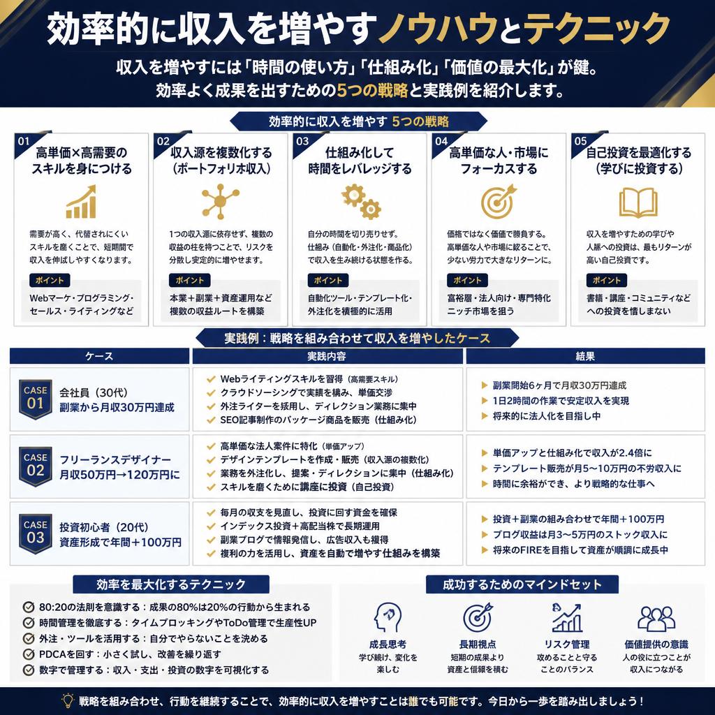 4. 収入アップのコツ