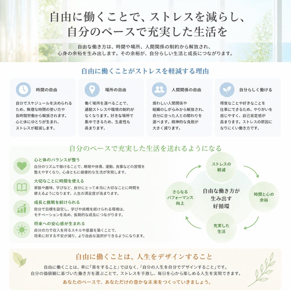 自由な働き方の心理的メリット