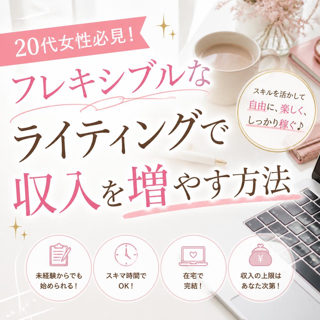 20代女性必見！フレキシブルなライティングで収入を増やす方法