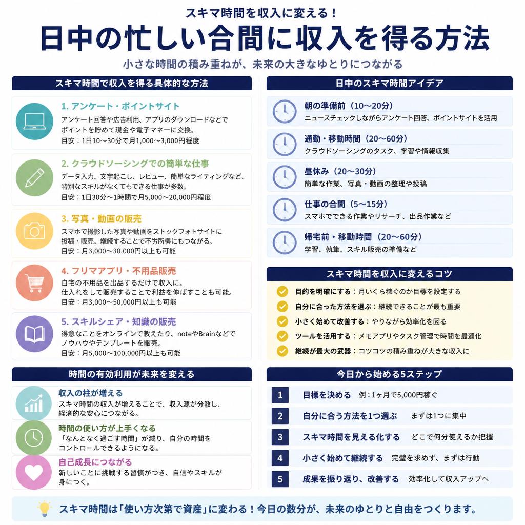 スキマ時間でできる収入源