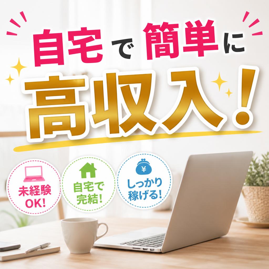 自宅で簡単に高収入！