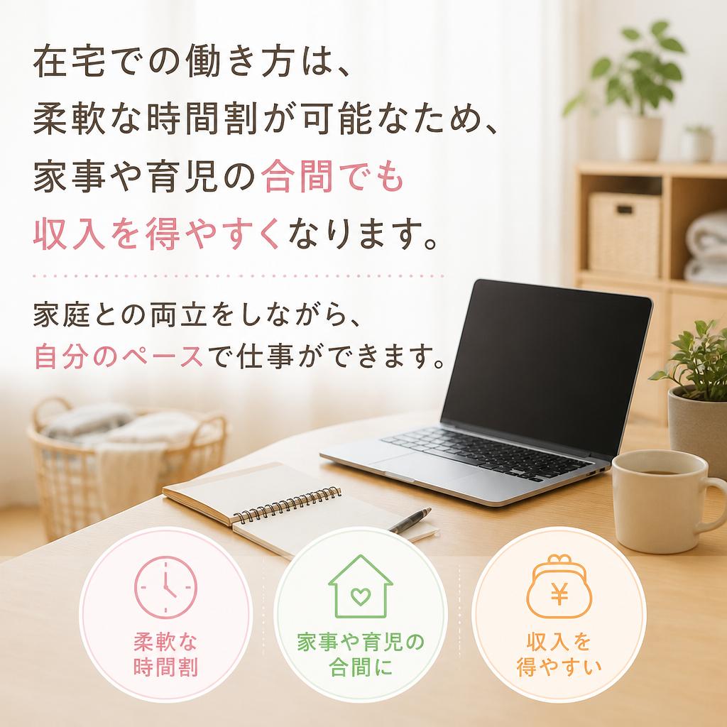 家事・育児と両立する利点