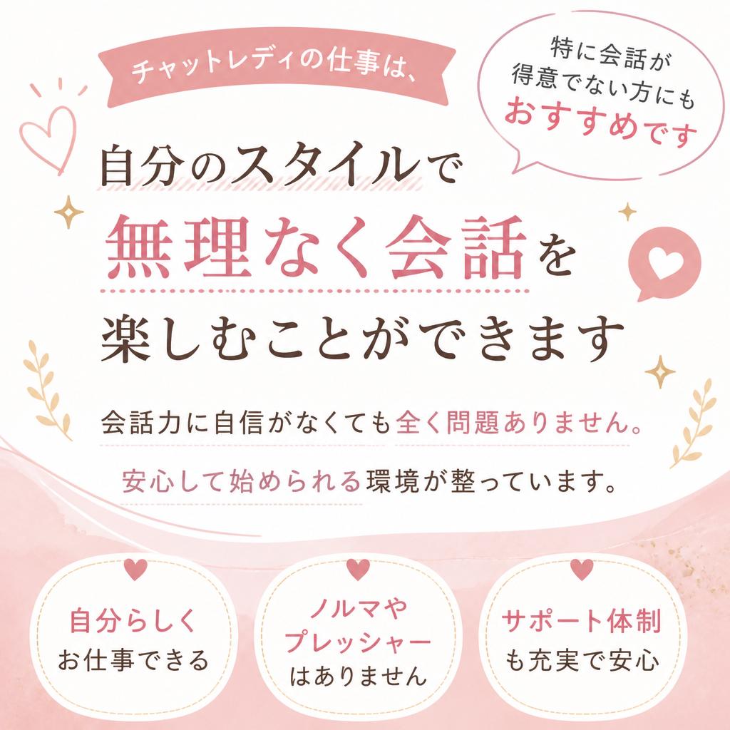 会話力は不要！