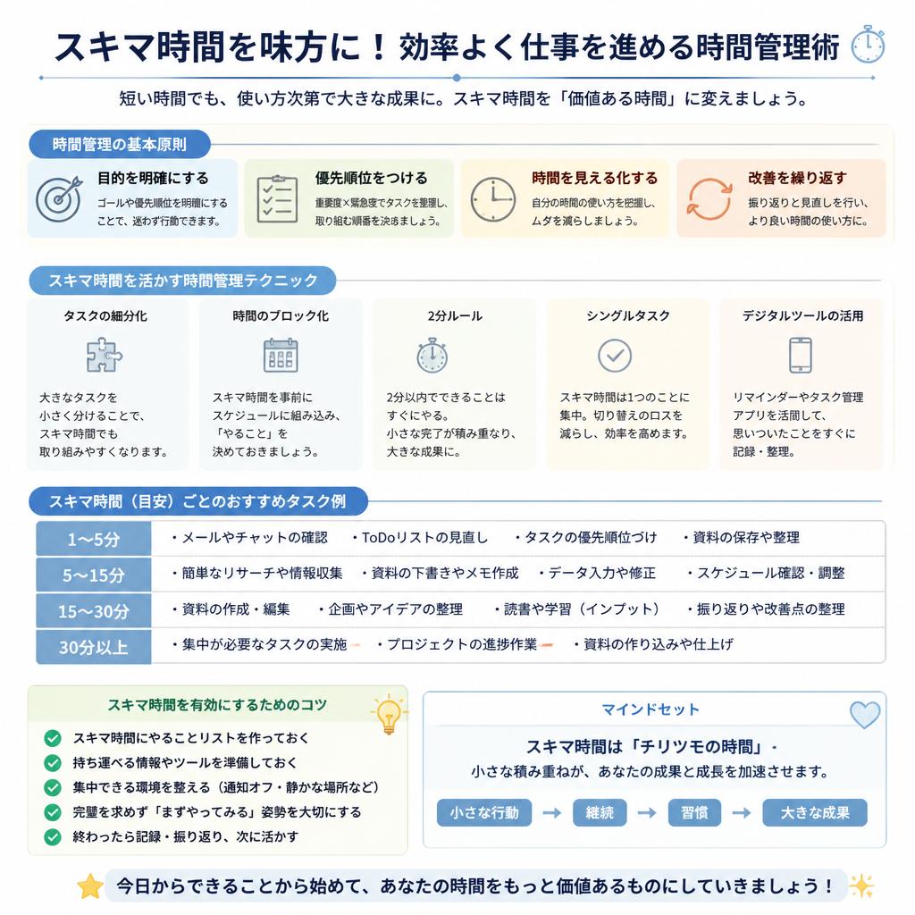 4. 効率よく稼ぐための時間管理術