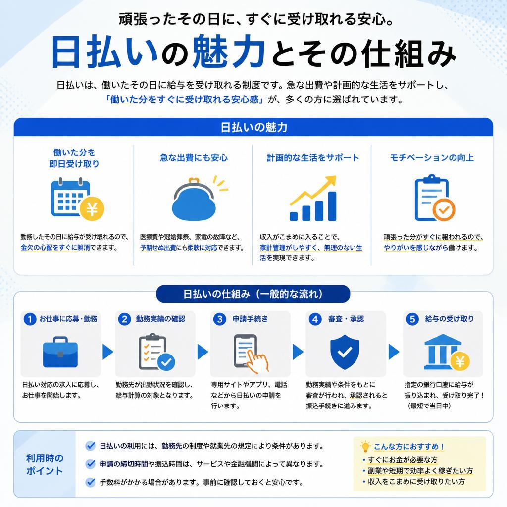 4. 日払いのメリット