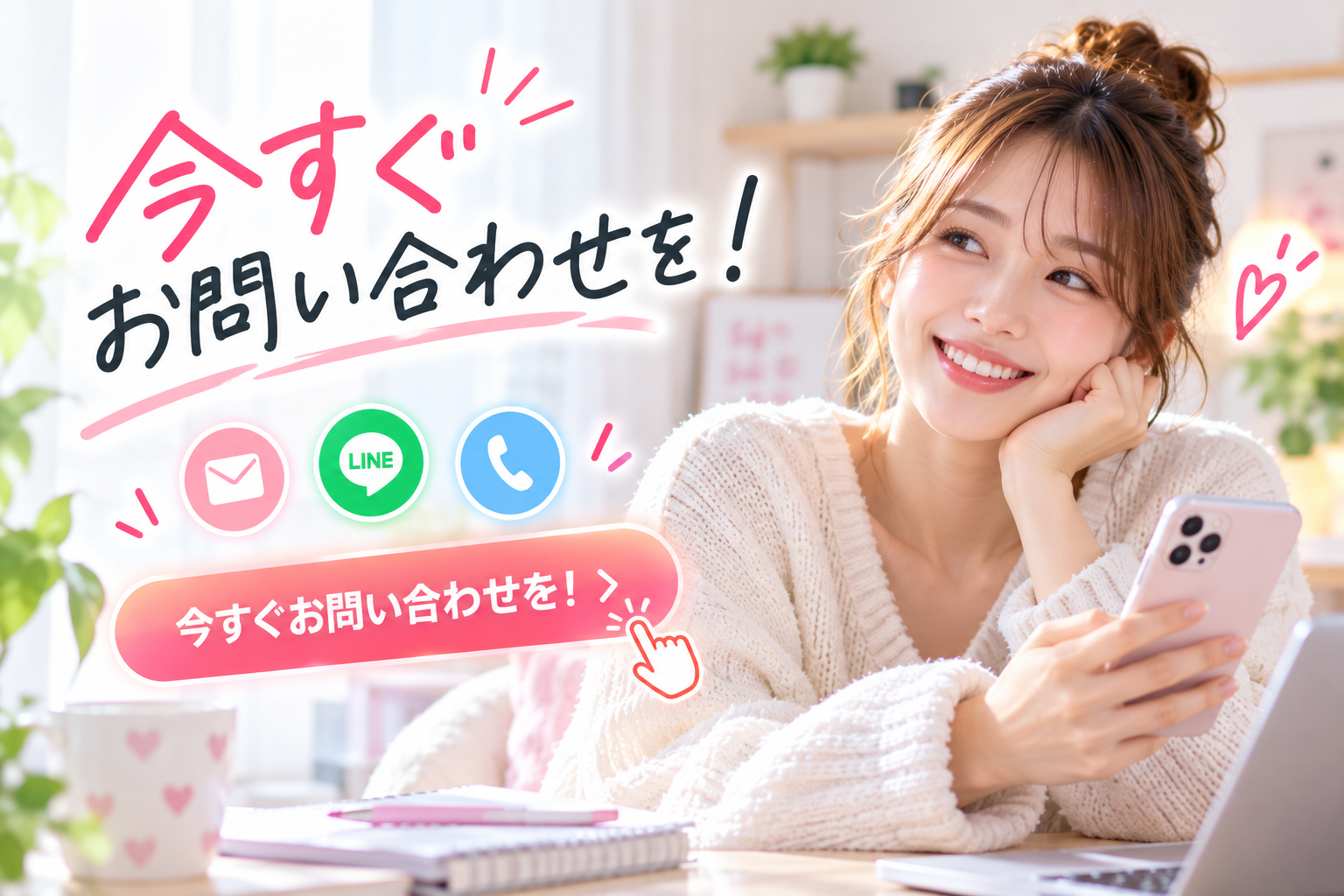 今すぐお問い合わせを！